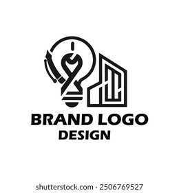 Letter BWK building vector monogram logo design template Building Shape BWK logo