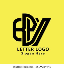 Vector de diseño de logo Letter BY