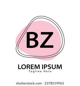 letter BZ logo. B Z. BZ logo design vector illustration for creative company, business, industry