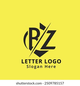 Letter BZ logo design vector