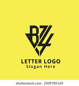 Letter BZ logo design vector