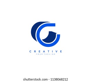 Letter C 3D Design Logo