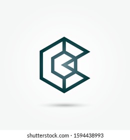letter C abstract hexagon logo icon vector template. business logo concept vector illustration. Design element. icon or symbol template