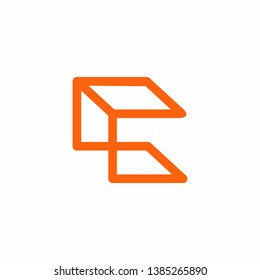 letter c abstract logo template