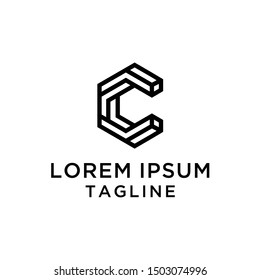 Letter C Abstract Logo Template