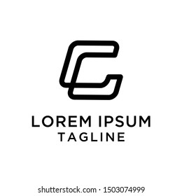 Letter C Abstract Logo Template