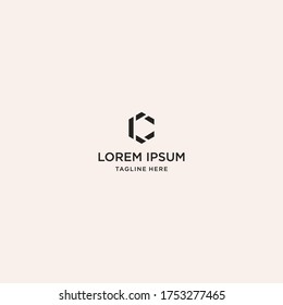 Letter C Abstract logo template design in Vector illustration 