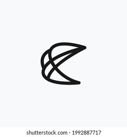 letter c abstract logo vector design template