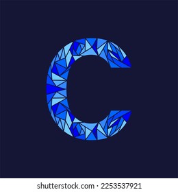 Letter C abstract polygon logo, illustration vector Design Template, suitable for your company