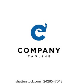 Letter C Anchor logo icon vector template.eps