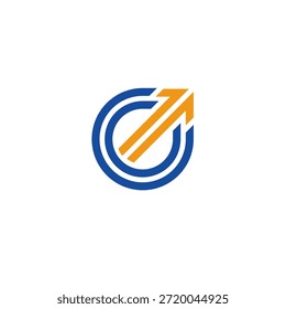 Letra C Flecha o dirección Logo 