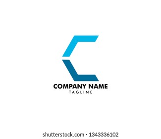Letter C Arrow Logo Design Template