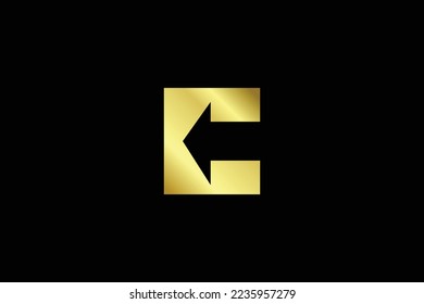 Letter C Arrow Logo Design Template