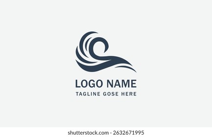 Letra c con diseño de logotipo de flecha