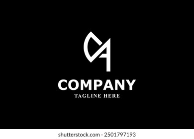 letter c and a ax monogram logo