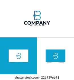 Buchstaben C und B: Logo-Design, Vektorvorlage