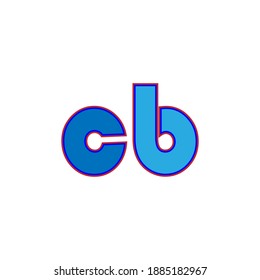 letter c b color icon vector design illustration