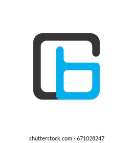 letter c and b logo