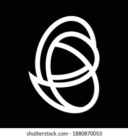 letra C B, vector de diseño del logotipo sobre fondo negro. diseño de logotipo vectorial de icono de plantilla