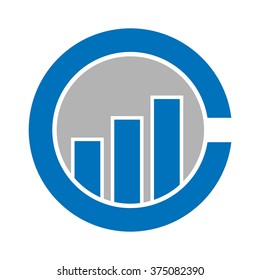 letter c and bar logo vector.