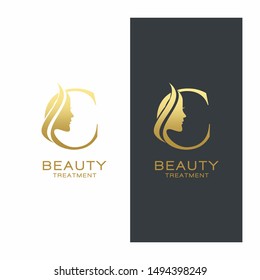 Letter C Beauty Logo Vector Template