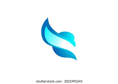 Letter C bird logo with a combination of letter C and bird for any business.