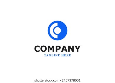 letter c and blue circle logo