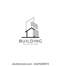 Letra C logotipo de construção para arquitetura, construção e empresa imobiliária. Modelo de logotipo de propriedade para sua marca.