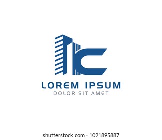 Letter C With Building Logo Design