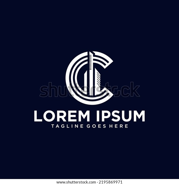 Letter C Building Logo Design Stock Vector (Royalty Free) 2195869971 ...