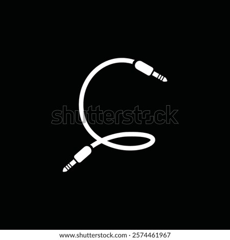 Letter C Cable Jack Logo Design Vector Icon Graphic Symbol Illustration