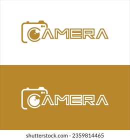 letter c with camera logo design vector illustration template