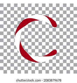 Letter C Candy Cane Letter Design