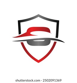Letter C Car Auto Shield Protection Modern Business Icon Creative Design Logo