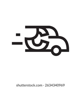 Letra C Plantilla de diseño de logotipo de coche. Logotipo del coche automotriz