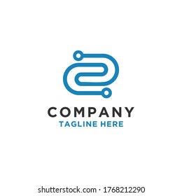 Letter C, CC, CD modern logo design vector template.
