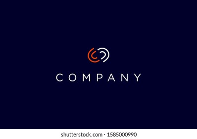 Letter C, CC, S logo icon design template vector elements for your company brand. smart connect technology