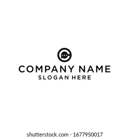 letter c with chat logo design vector illustration template