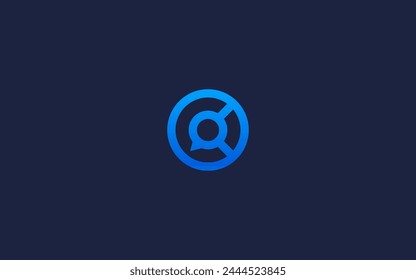 letra c con el logotipo del chat diseño del icono diseño del Vector Plantilla inspiración