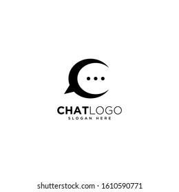 Letter C Chat Logo Template Design, Talk Logo, designed for chat applications