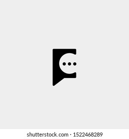 Letter C Chat Talk Logo Template Vector Design