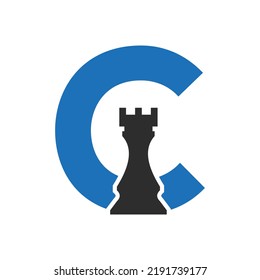 Letter C Chess Game Logo Design Stock Vector (Royalty Free) 2191739177 ...