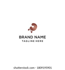 Letter C  Chocolate logo template design in Vector illustration 