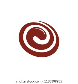 letter c chocolate symbol vector