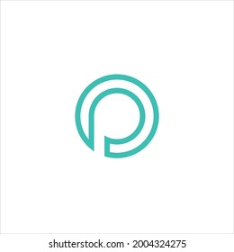 Letter C Circle abstract Linear Logo design template vector.