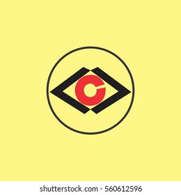 Letter C In circle design logo vector