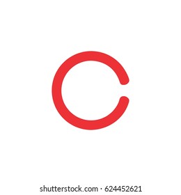 letter C in circle design logo vector