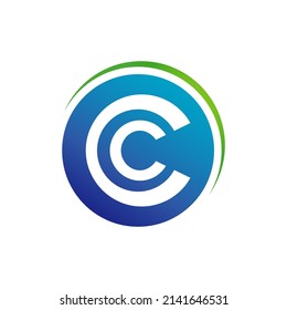 Logotipo de icono circular de la letra C