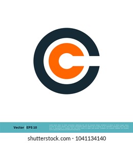 Letter C Circle Icon Vector Logo Template Illustration Design. Vector EPS 10.