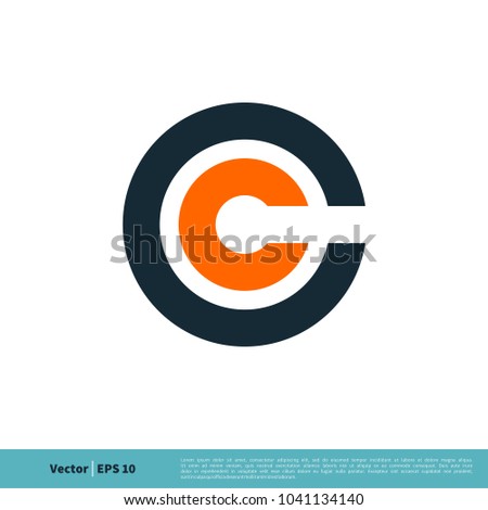 Letter C Circle Icon Vector Logo Template Illustration Design. Vector EPS 10.